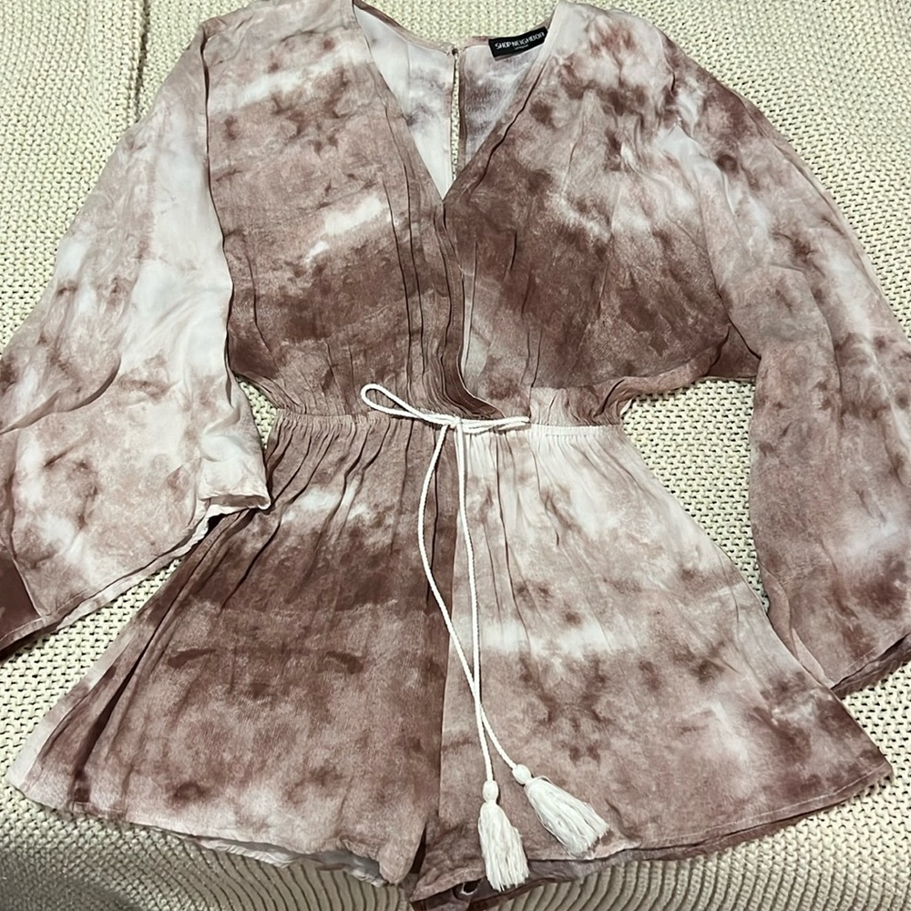 Aria rose mauve the dye romper